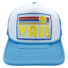 Vail, Colorado Trucker Hat - Retro Sun Snapback Vail Hat / Adult Hat