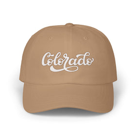Buy khaki Colorado Dad Hat - Embroidered Colorado Classic Dad Cap