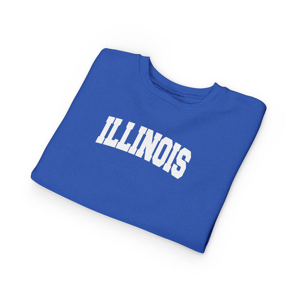 Illinois Toddler Sweatshirt - Illinois Toddler Crewneck Sweatshirt