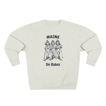 Premium Maine Ski Babes Sweatshirt