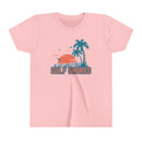Gulf Shores, Alabama Youth Shirt - Retro Palm Tree Gulf Shores Kid's T-Shirt-3