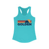Golden, Colorado Women's Racerback Tank Top - Mountain Lover Sleeveless Shirt, Women's Golden Hiking Tank