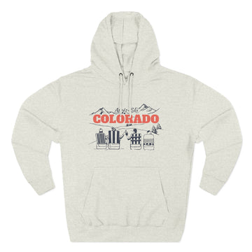 Buy oatmeal-heather Premium Colorado Après-ski Hoodie - Unisex Sweatshirt