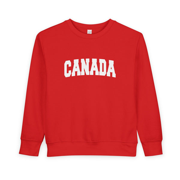 Canada Toddler Sweatshirt - Canada Toddler Crewneck Sweatshirt
