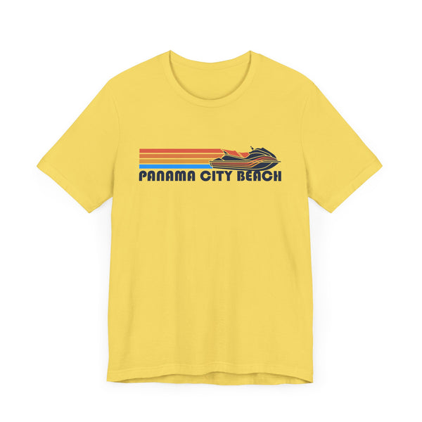 Panama City Beach, Florida T Shirt - Retro Jetski PWC Graphic Tee