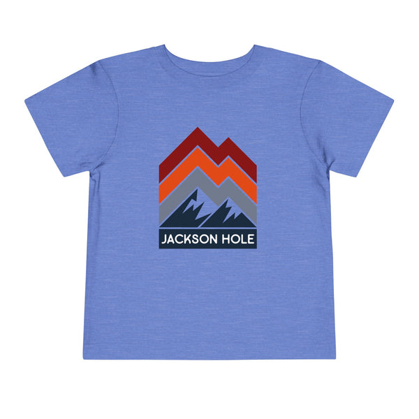 Jackson Hole, Wyoming Toddler T-Shirt - Retro Palm Tree Toddler Jackson Hole Shirt