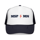 Minneapolis, Minnesota Retro Trucker Hat - Lightning Foam Cap-1