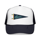 Acadia National Park Pennant Trucker Hat — Vintage Foam Mesh Cap-1