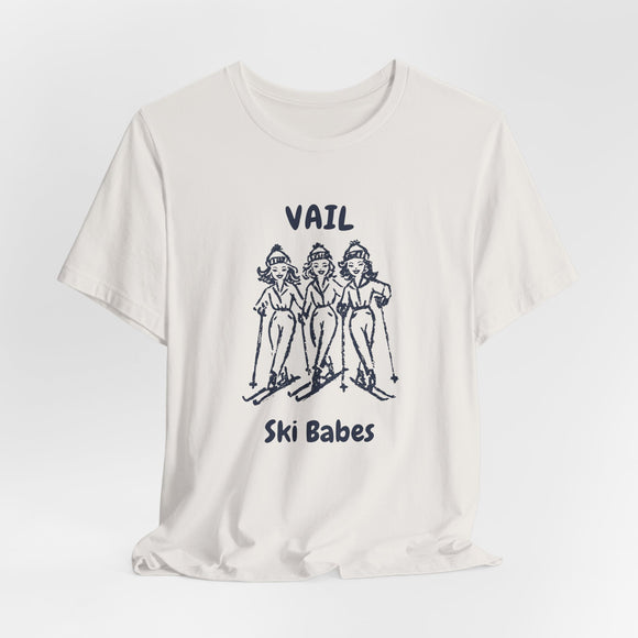 Vail, Colorado Ski Babes T‑Shirt — Retro Skiing Graphic Tee