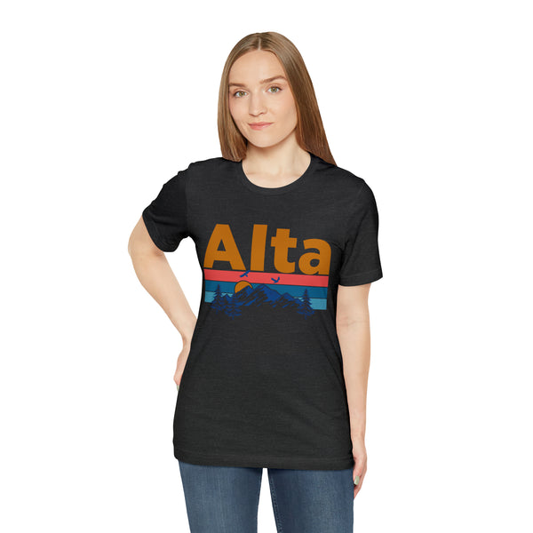 Alta, Utah Shirt - Mountain Sunset Unisex Alta T-Shirt