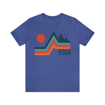 Utah T-Shirt - Retro Mountain Unisex Utah Shirt - Minimal Peak - 0