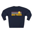 Premium Lake Tahoe, California Retro Sun Graphic Sweatshirt-6