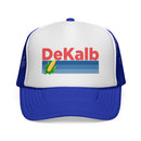DeKalb, Illinois Retro Corn and Farm Trucker Hat-4
