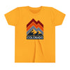 Colorado Youth Shirt - Retro Mountain Colorado Kid's T-Shirt
