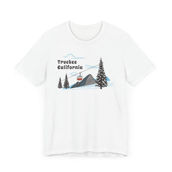 Truckee, California T-Shirt - Retro Ski Mountain Gondola Unisex Truckee Shirt