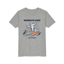 Mammoth Lakes, California Yeti Snowboard Youth Tee - Kids Skiing Shirt-3