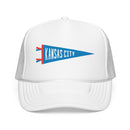 Kansas City, Missouri Pennant Trucker Hat — Retro Flag Foam Cap-5