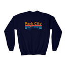 Park City, Utah Youth Sweatshirt - Unisex Kid's Park City Crewneck Sweatshirt-4