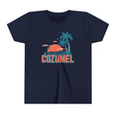 Cozumel, Mexico Youth Shirt - Retro Palm Tree Cozumel Kid's T-Shirt-4