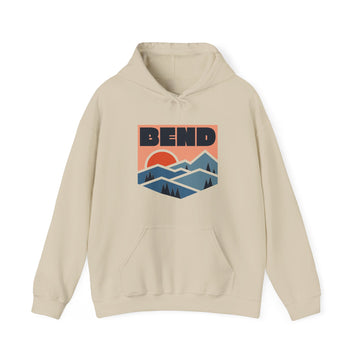 Bend, Oregon Hoodie - Unisex Mountain Bend Hoodie Graphic Sweatshirt - 0