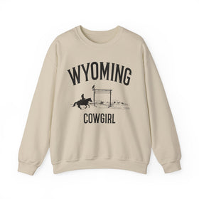 Wyoming Sweatshirt - Wyoming Cowgirl Graphic Crewneck - 0