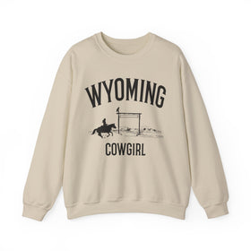 Wyoming Sweatshirt - Wyoming Cowgirl Graphic Crewneck