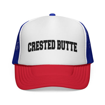 Crested Butte, Colorado Collegiate Style Trucker Hat
