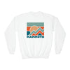 Mammoth, California Youth Sweatshirt - Unisex Kid's Mammoth Crewneck Sweatshirt