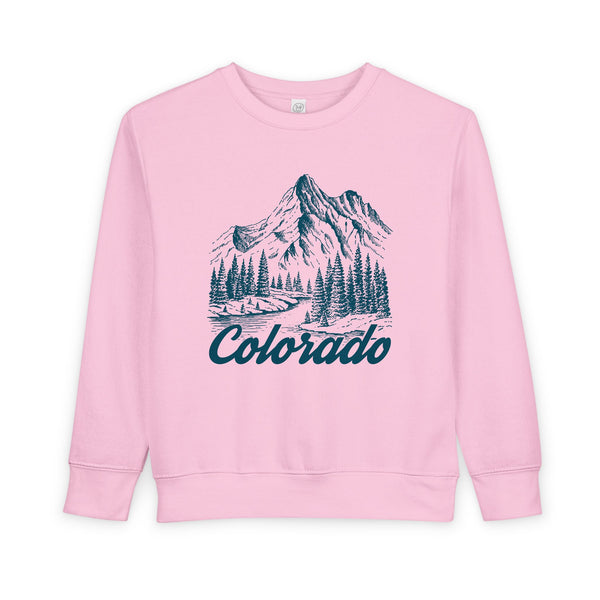 Colorado Toddler Sweatshirt - Colorado Toddler Crewneck Sweatshirt