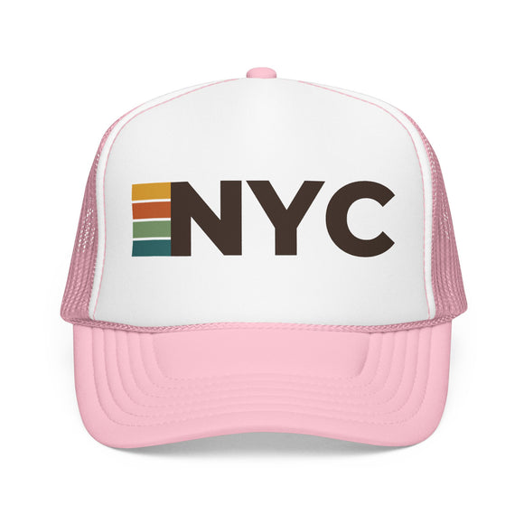 New York City, New York Trucker Hat - NYC Abbr retro cap