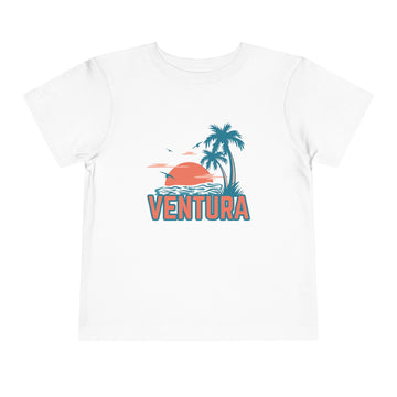 Ventura, California Toddler T-Shirt - Retro Palm Tree Toddler Ventura Shirt - 0