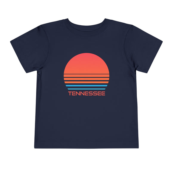 Tennessee Toddler T-Shirt - Retro 80s Unisex Toddler Tennessee Shirt
