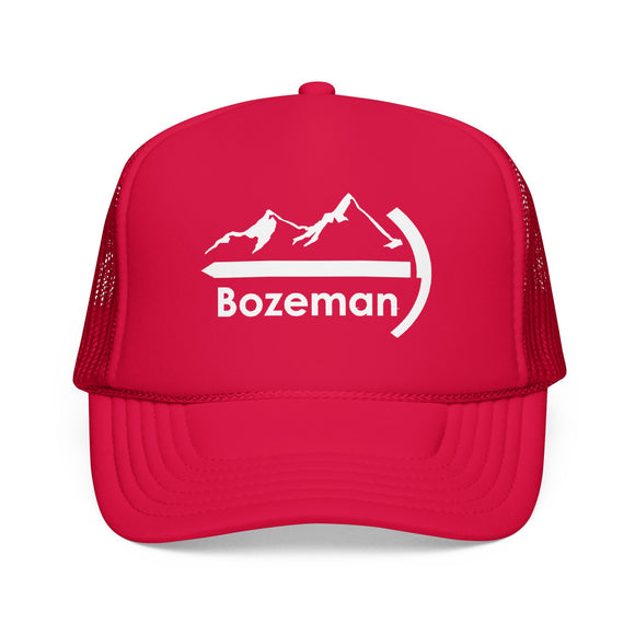 Bozeman, Montana Trucker Hat - Foam Boulder Cap