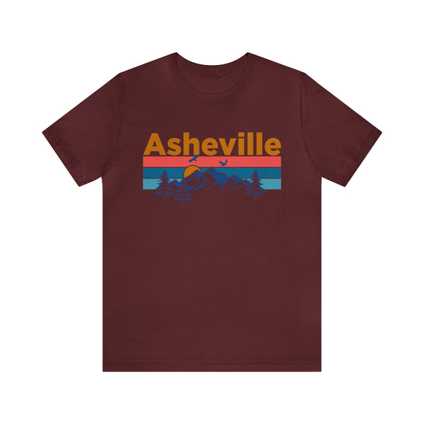 Asheville, North Carolina Shirt - Mountain Sunset Unisex Asheville T-Shirt