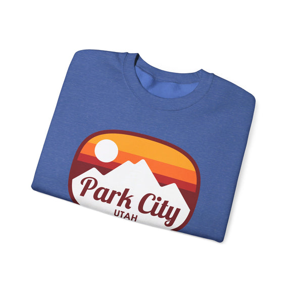Park City, Utah Sweatshirt - Unisex Retro Ombre Crewneck Park City Sweatshirt