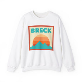 Retro Breckenridge, Colorado Sweatshirt, Mountain Sun Design, Unisex Crewneck, Gift for Outdoorsy Friends, Vintage Jumper