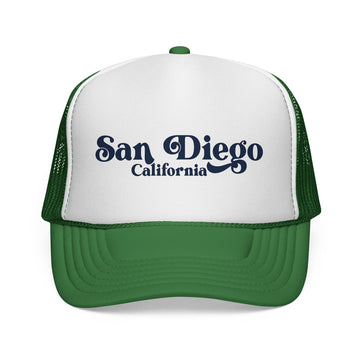 San Diego, California Retro Trucker Hat - 0
