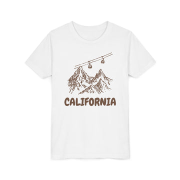 California Youth T-Shirt — Vintage Gondola Ski Mountain Tee - 0