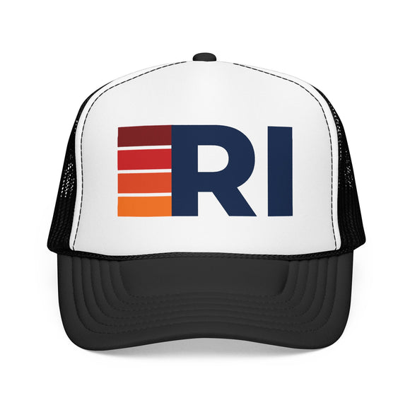 Rhode Island Trucker Hat - RI Abbr retro cap