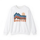 Whistler, Canada Sweatshirt Retro Mountains, Whistler Unisex Graphic Crewneck-1
