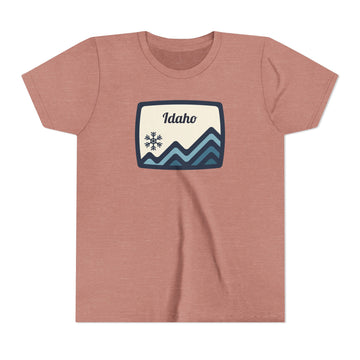 Buy heather-mauve Idaho Youth T-Shirt — Mountain Tee
