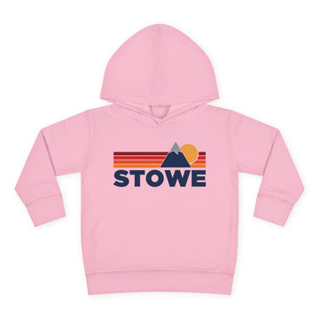 Buy pink Stowe, Vermont Toddler Hoodie - Unisex Mountain Stowe Pullover Sweatshirt, Kids Hooded Jumper, Vermont Souvenir