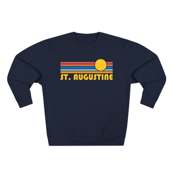 Premium St Augustine, Florida Retro Sun Graphic Sweatshirt