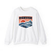 Denver, Colorado Sweatshirt Retro Mountains, Denver Unisex Graphic Crewneck