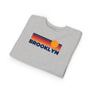Brooklyn, New York Toddler Sweatshirt - Retro Sun Brooklyn Toddler Crewneck Sweatshirt-10