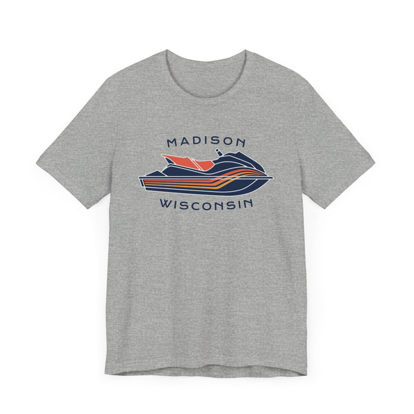 Madison, Wisconsin T Shirt - Jetski Boating Graphic Tee