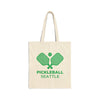 Seattle, Washington Cotton Canvas Pickleball Seattle Tote Bag
