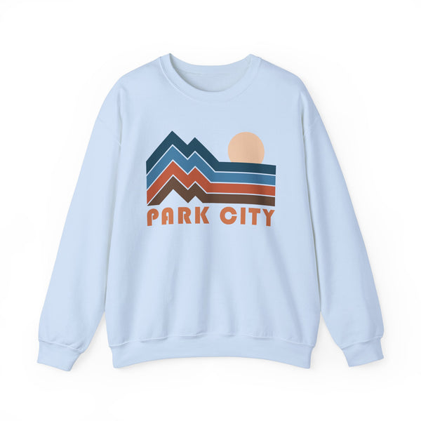 Park City, Utah Sweatshirt Retro Mountains, Park City Unisex Graphic Crewneck