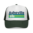 Asheville, North Carolina Retro Trees Trucker Hat - Vintage Style Asheville Cap-3