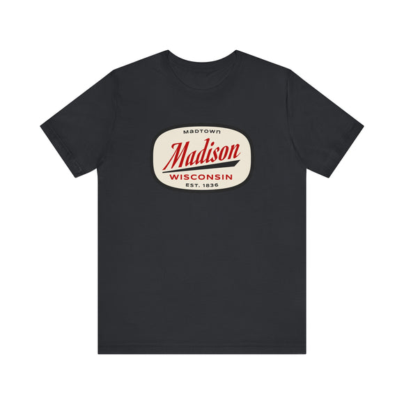 Madison, Wisconsin T-Shirt - Retro Unisex Madison Shirt